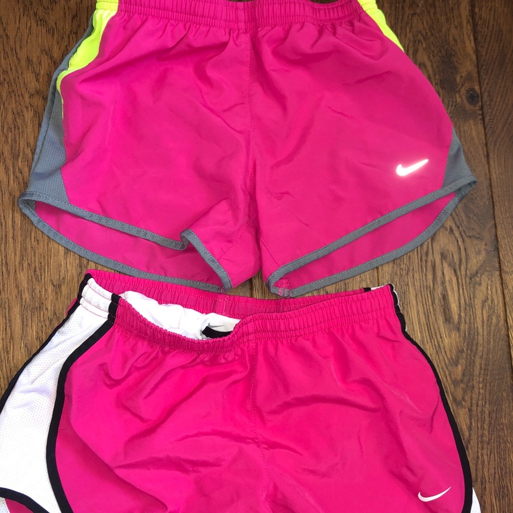 pink nike shorts